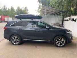 Автобокс Sotra Blizzard 207х80х34 до 75 кг 440 л чёрный глянцевый в аренду